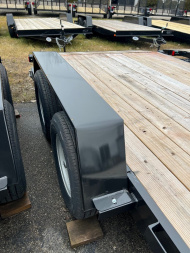 New 2026 AMO 18ft Wood Deck Car Hauler Trailer w/ 1 Axle Brake Car Hauler