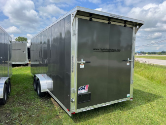 New 2024 LIGHTNING TRAILERS 7 x 27 4 Place Snowmobile Trailer with 7ft Interior height