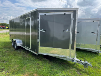 New 2024 LIGHTNING TRAILERS 7 x 27 4 Place Snowmobile Trailer with 7ft Interior height