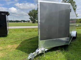 New 2024 LIGHTNING TRAILERS 7 x 27 4 Place Snowmobile Trailer with 7ft Interior height