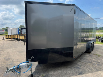 New 2024 LIGHTNING TRAILERS 7.5 x 27 4 Place All Aluminum Trailer with 7ft interior - Premium Package