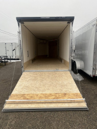 New 2024 LIGHTNING TRAILERS 7.5 x 27 4 Place Snowmobile Trailer with 7ft Interior height - Premium package