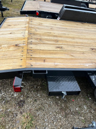 New 2025 AMO 18ft Wood Deck Car Hauler Trailer w/ 2 Axle Brake Car Hauler