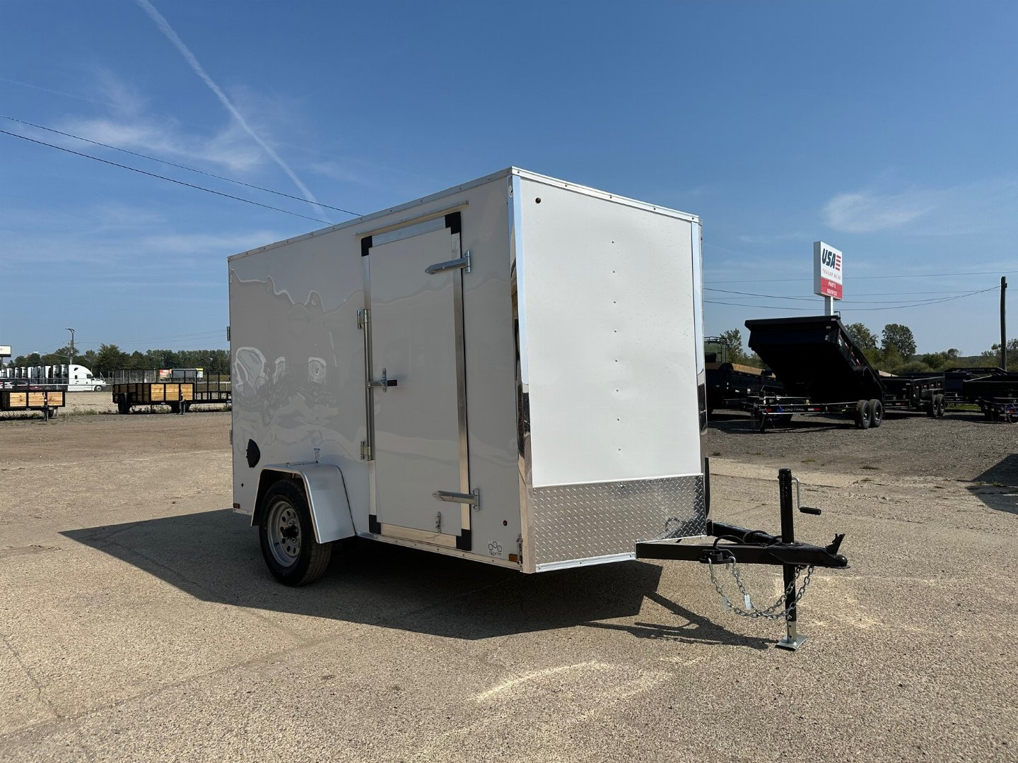 New 2025 US CARGO Scout 6x10 V-Nose Ramp Door Cargo / Enclosed Trailer