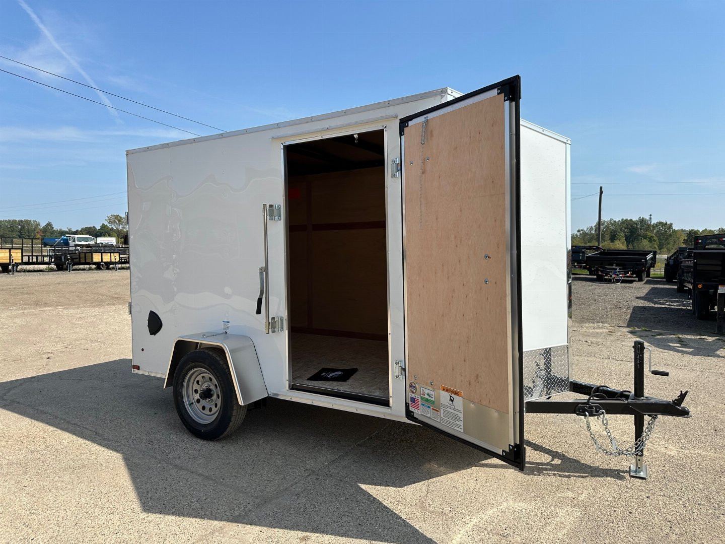 New 2025 US CARGO Scout 6x10 V-Nose Ramp Door Cargo / Enclosed Trailer
