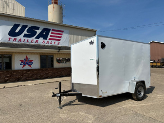 New 2025 US CARGO Scout 6x10 V-Nose Ramp Door Cargo / Enclosed Trailer