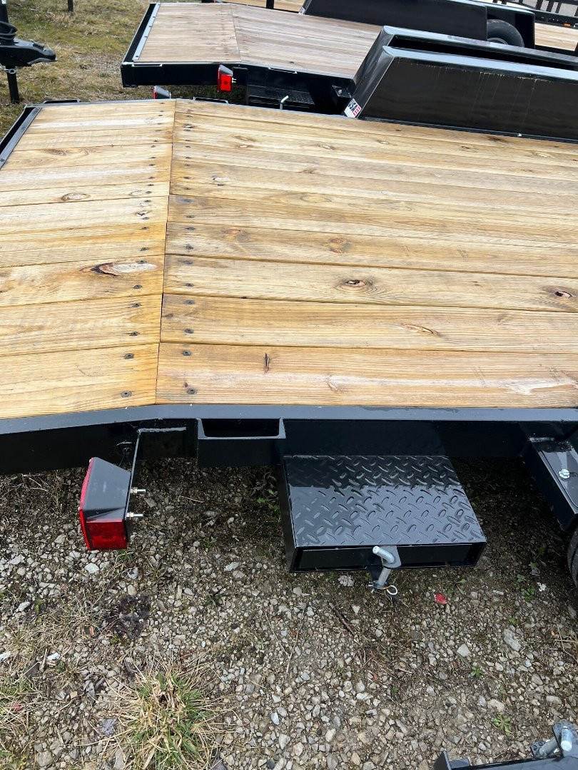 New 2026 AMO 18ft Wood Deck Car Hauler 1 Axle Brake