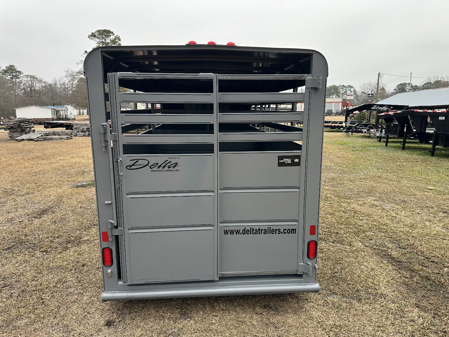 New 2025 Delta Trailers 500ESB Stock Trailer CEMENT GRAY