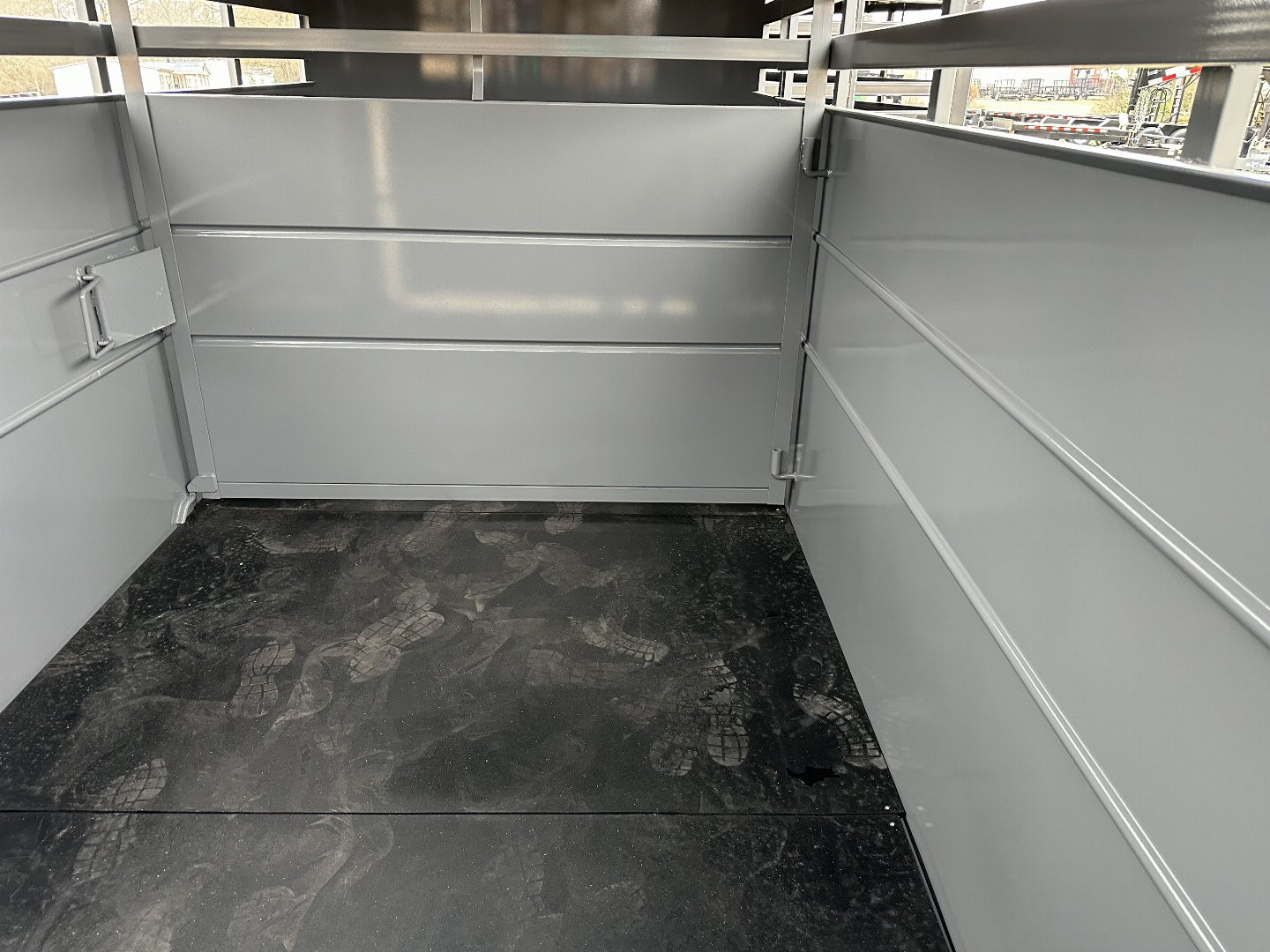 New 2025 Delta Trailers 500ESB Stock Trailer CEMENT GRAY