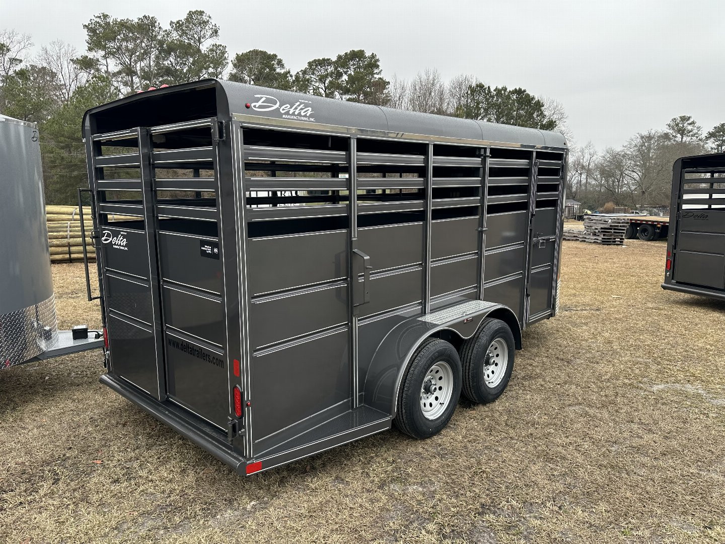 New 2025 Delta Trailers 500ESB Stock Trailer STORM GRAY