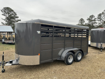 New 2025 Delta Trailers 500ESB Stock Trailer STORM GRAY