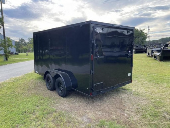 Used 2022 Diamond Cargo 7' Wide 7' x 14' V Nose Tandem Axle