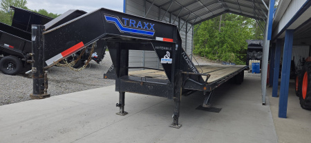 Used REPO 2023 Traxx Trailers 40'TD GOOSENECK Flatbed Trailer