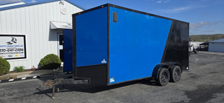 Used REPO 2022 High Country Trailers 7X16TA2 Cargo / Enclosed Trailer