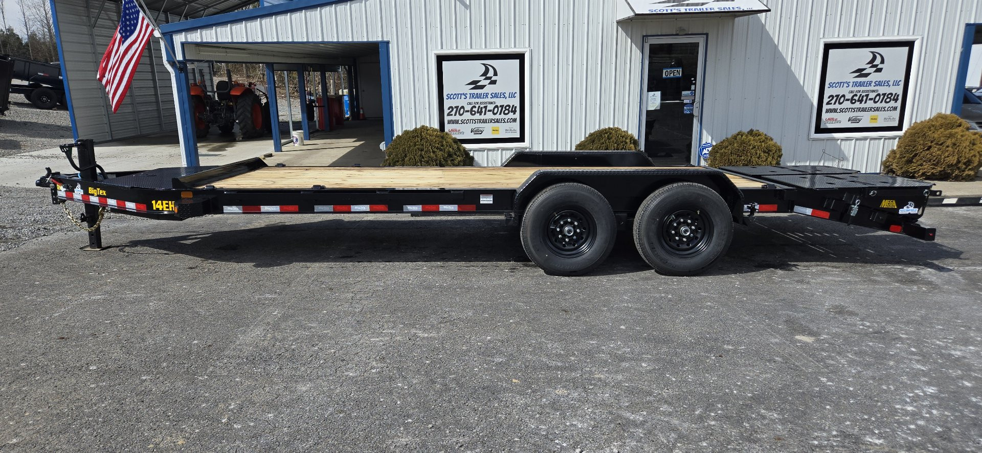 New 2025 Big Tex Trailers 14EH 20' Equipment Trailer w/ Mega Ramps