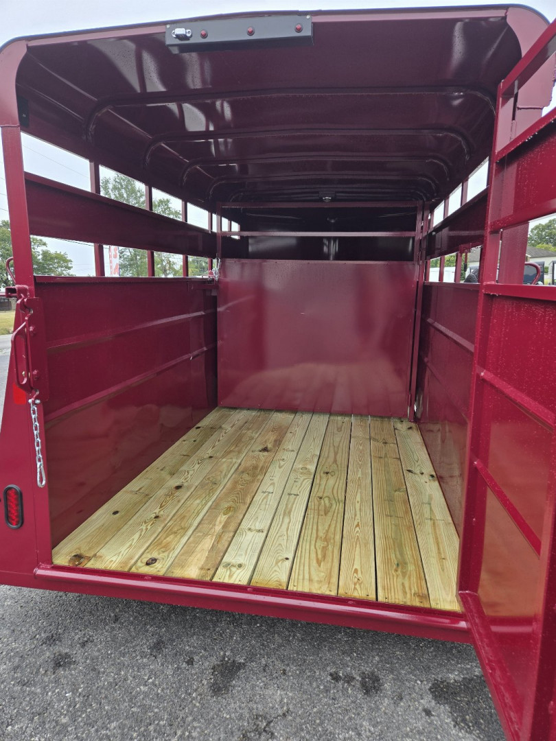 New 2025 Valley Trailers 26014 6'X14'X6'6" Stock Trailer Bumper Pull