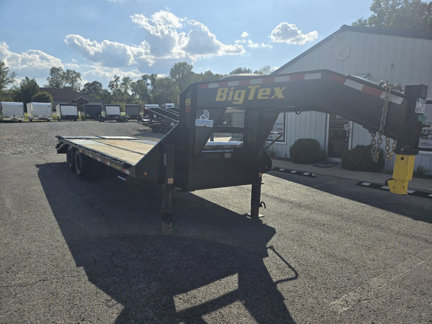 Used USED 2024 Big Tex Trailers 20'+5' Flatbed Trailer W/ Mega Ramps