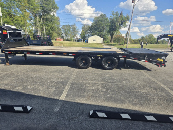 Used USED 2024 Big Tex Trailers 20'+5' Flatbed Trailer W/ Mega Ramps