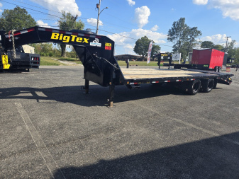 Used USED 2024 Big Tex Trailers 20'+5' Flatbed Trailer W/ Mega Ramps