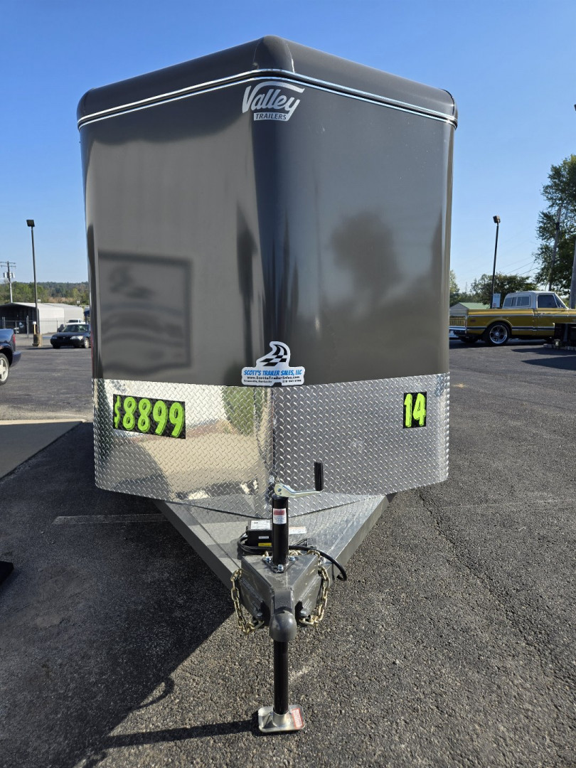 New 2025 VALLEY TRAILERS 2 Horse Economy Slant 14' x 6'8" x 7' (2800) Stock / Stock Combo Trailer