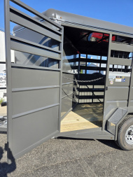 New 2025 VALLEY TRAILERS 2 Horse Economy Slant 14' x 6'8" x 7' (2800) Stock / Stock Combo Trailer