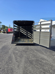 New 2025 VALLEY TRAILERS 2 Horse Economy Slant 14' x 6'8" x 7' (2800) Stock / Stock Combo Trailer