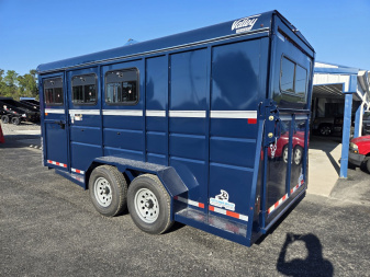 New 2025 VALLEY TRAILERS 3 Horse Slant Tack 18' x 6'8" x 7' (3820) Thoroughbred Stock / Stock Combo Trailer