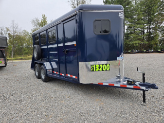 New 2025 VALLEY TRAILERS 3 Horse Slant Tack 18' x 6'8" x 7' (3820) Thoroughbred Stock / Stock Combo Trailer