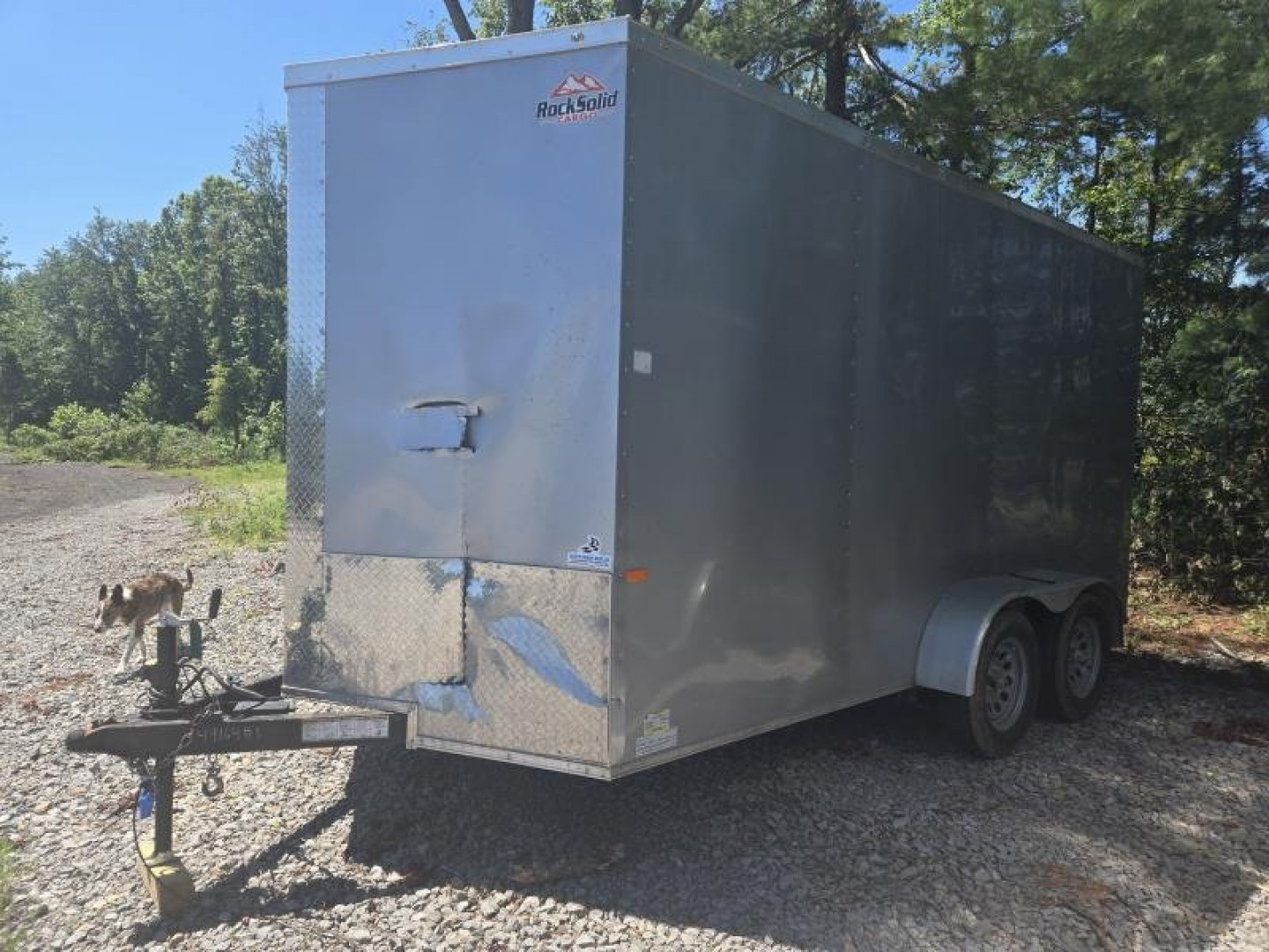Used USED 2022 Rock Solid Cargo 7x14 Cargo / Enclosed Trailer