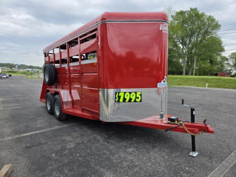 New 2025 Valley Trailers 16' x 6' x 6'6" Stock Specialty (26016) Stock / Stock Combo Trailer