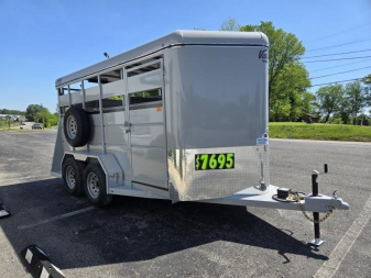 New 2025 Valley Trailers 6'X14' Stock Trailer 6'6" Height Stock / Stock Combo Trailer