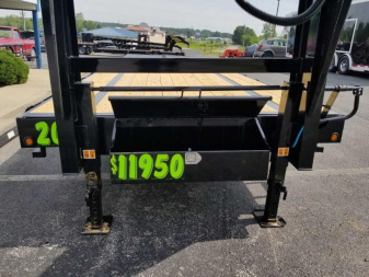 New 2023 Big Tex Trailers 20' Flatbed Gooseneck Trailer w/ 5' Mega Ramps