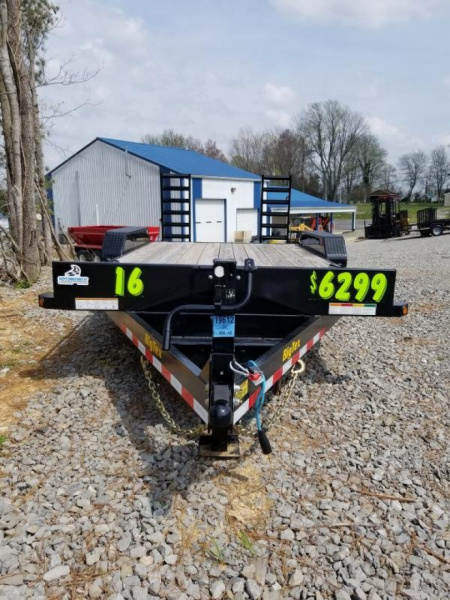 New 2023 Big Tex Trailers 16' Equipment Trailer w/ Knee Ramps