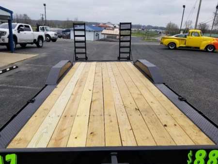 New 2023 Big Tex Trailers 17'+3' Equipment Trailer w/ Driver Over Fenders