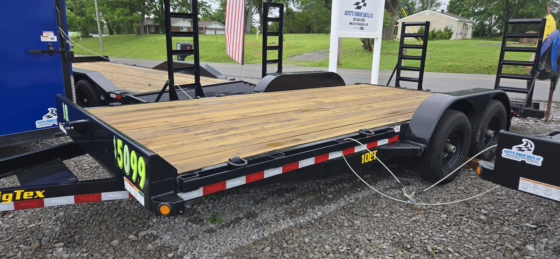 New 2023 Big Tex Trailers 18' Equipment Trailer w/ Knee Ramps
