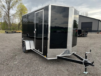 New 2025 Pace American 6 x 14 Cargo w/brakes- Outback Dlx Ft V-nose Single Cargo / Enclosed Trailer