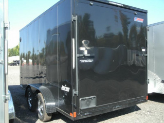 New 2025 Pace American 7 x 14  Blackout  Cargo - Journey Se Ft V-nose Tandem Cargo / Enclosed Trailer