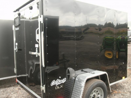 New 2025 Pace American 5 x 8 Cargo - Outback Dlx Ft V-nose Single Cargo / Enclosed Trailer