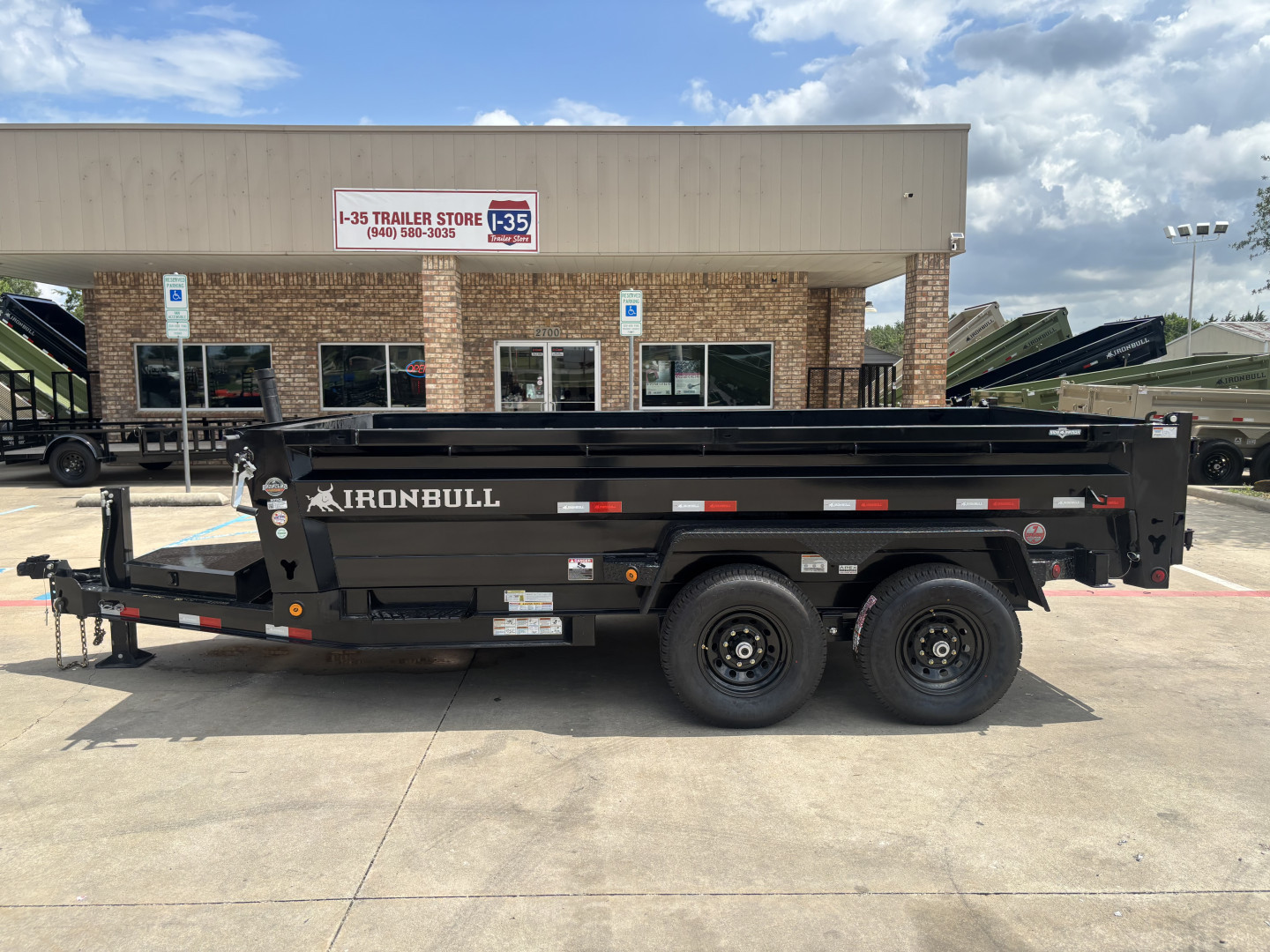 New 2026 Iron Bull DTB14 7x14X2 Dump Trailer