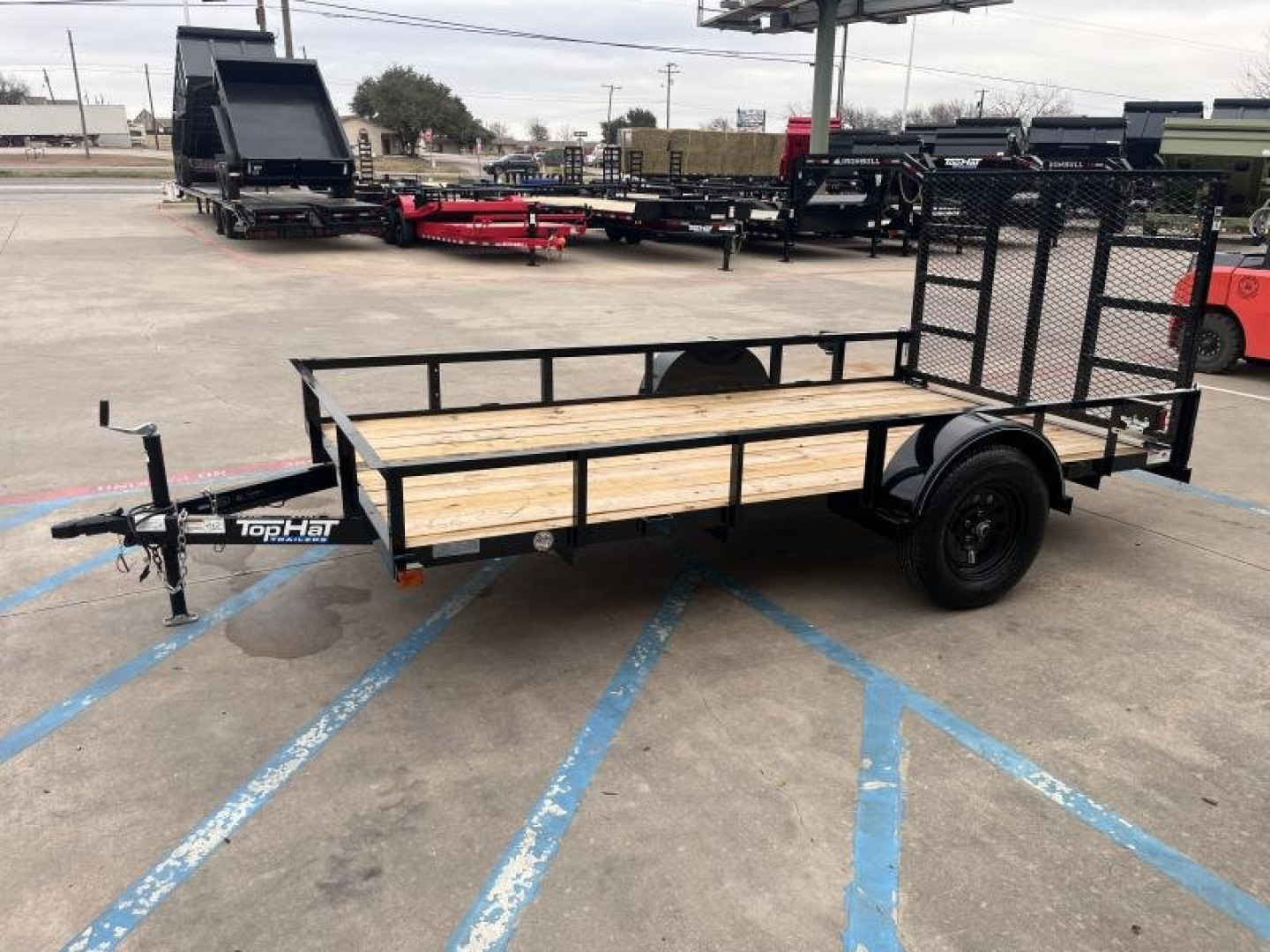 New 2025 Top Hat Trailers 6.5x12 DSA Utility Trailer