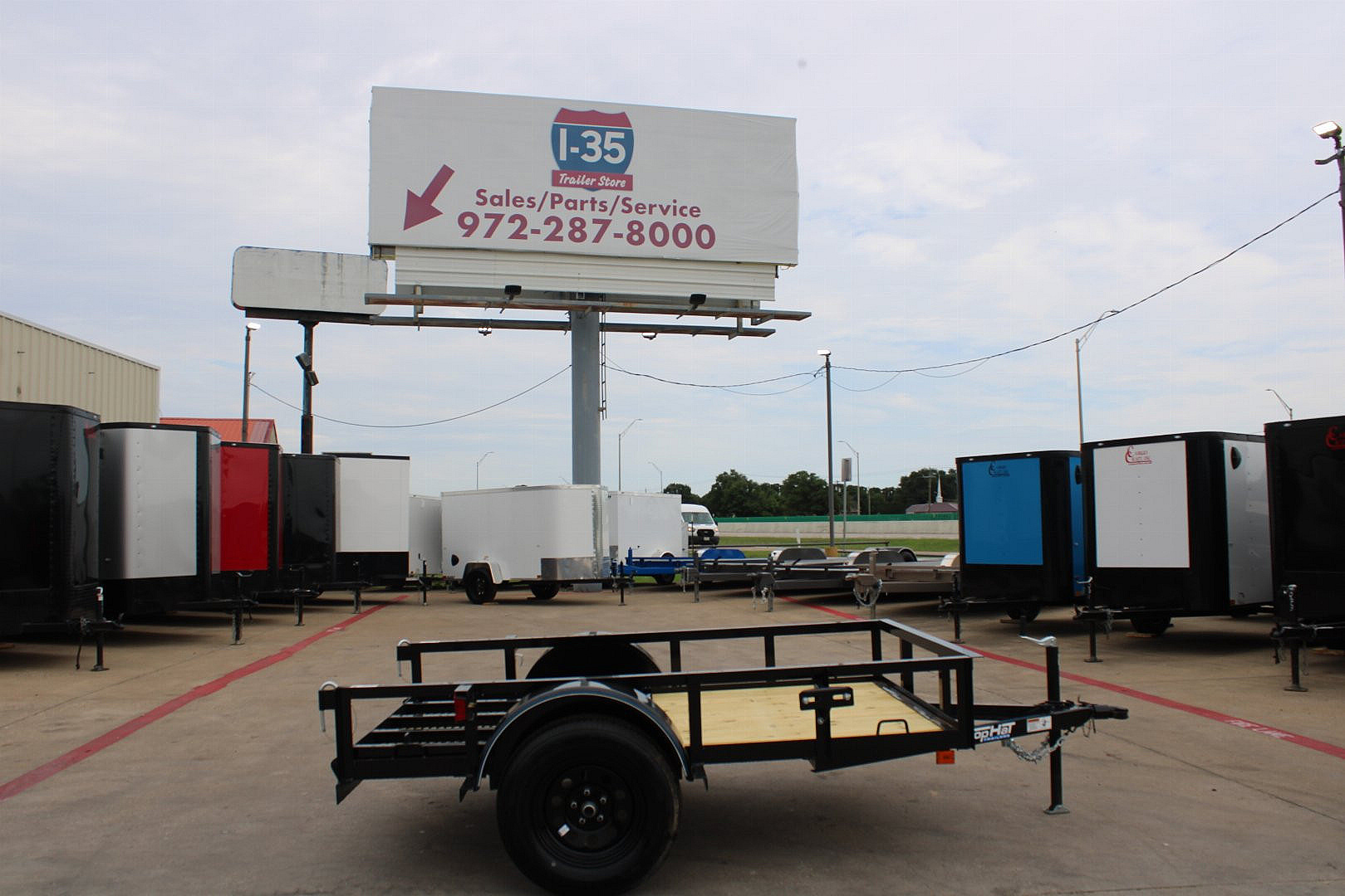 New 2025 TOP HAT TRAILERS 5'x8' Utility Trailer