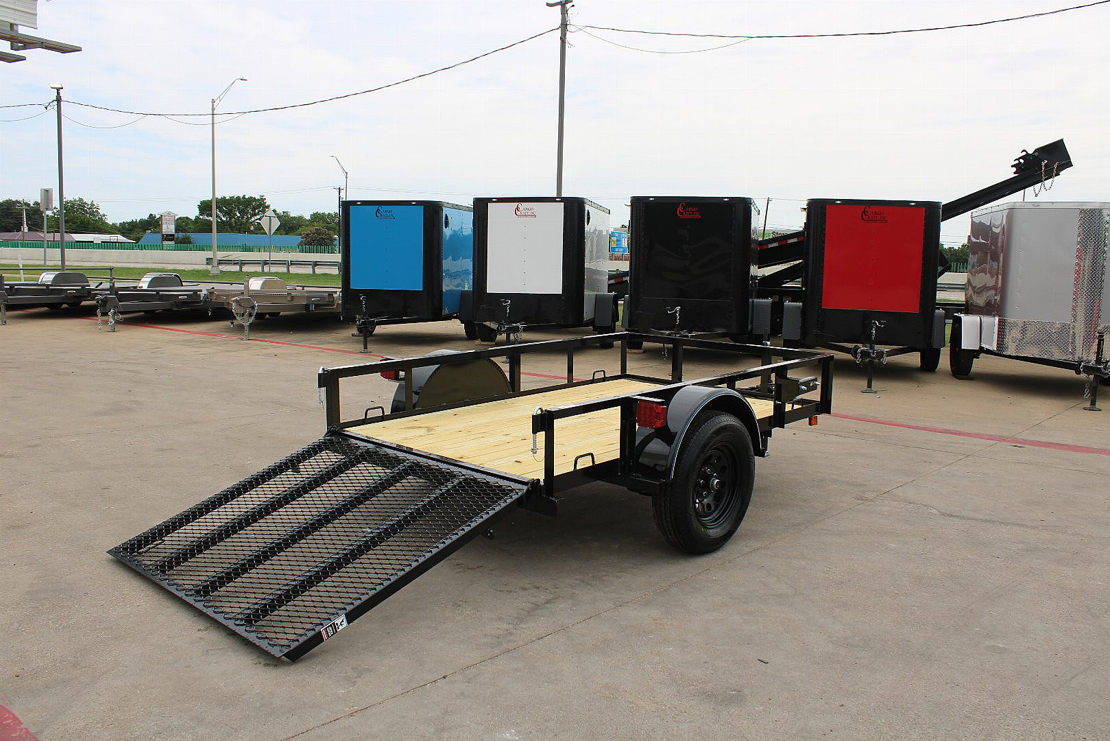 New 2025 TOP HAT TRAILERS 5'x8' Utility Trailer