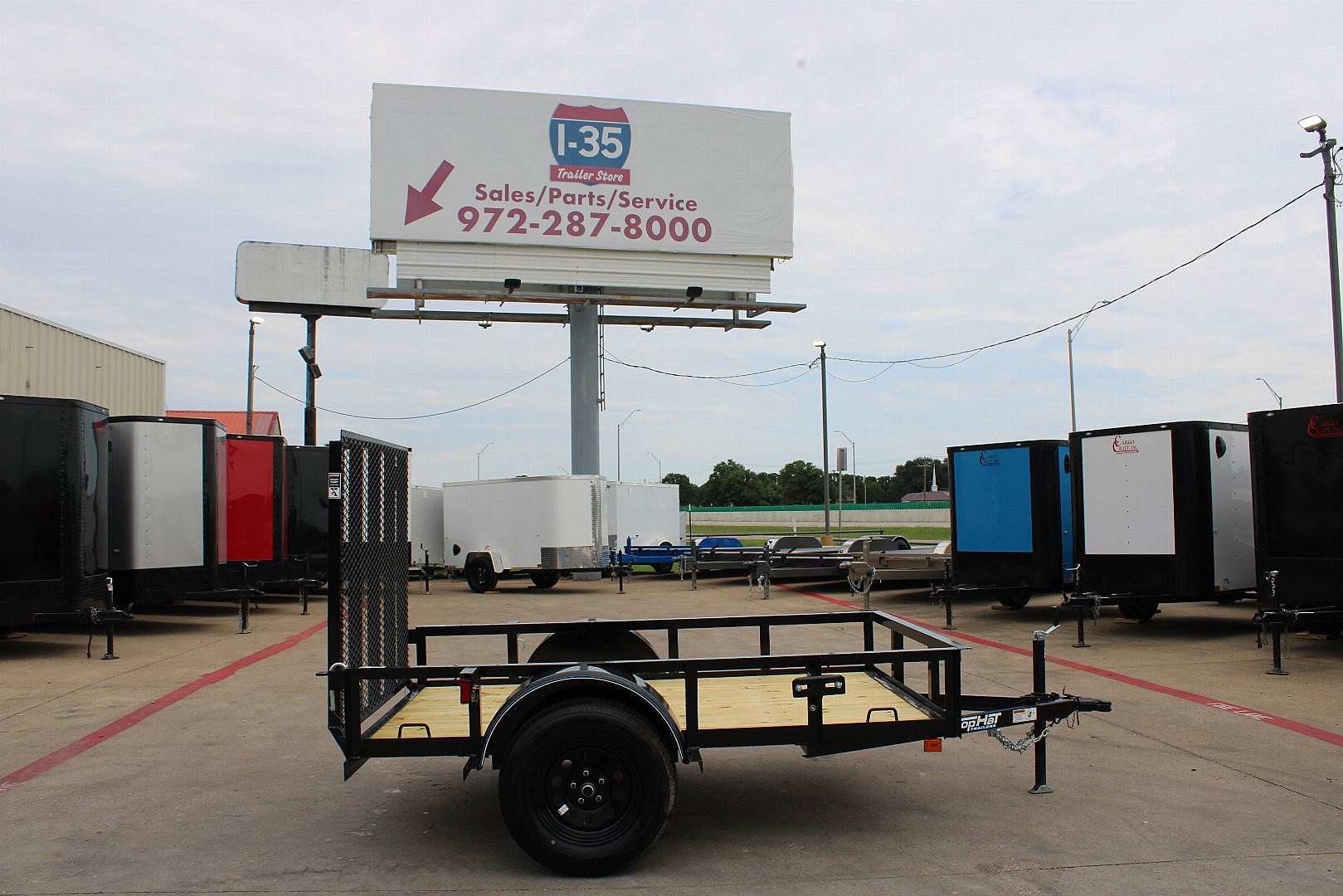 New 2025 TOP HAT TRAILERS 5'x8' Utility Trailer