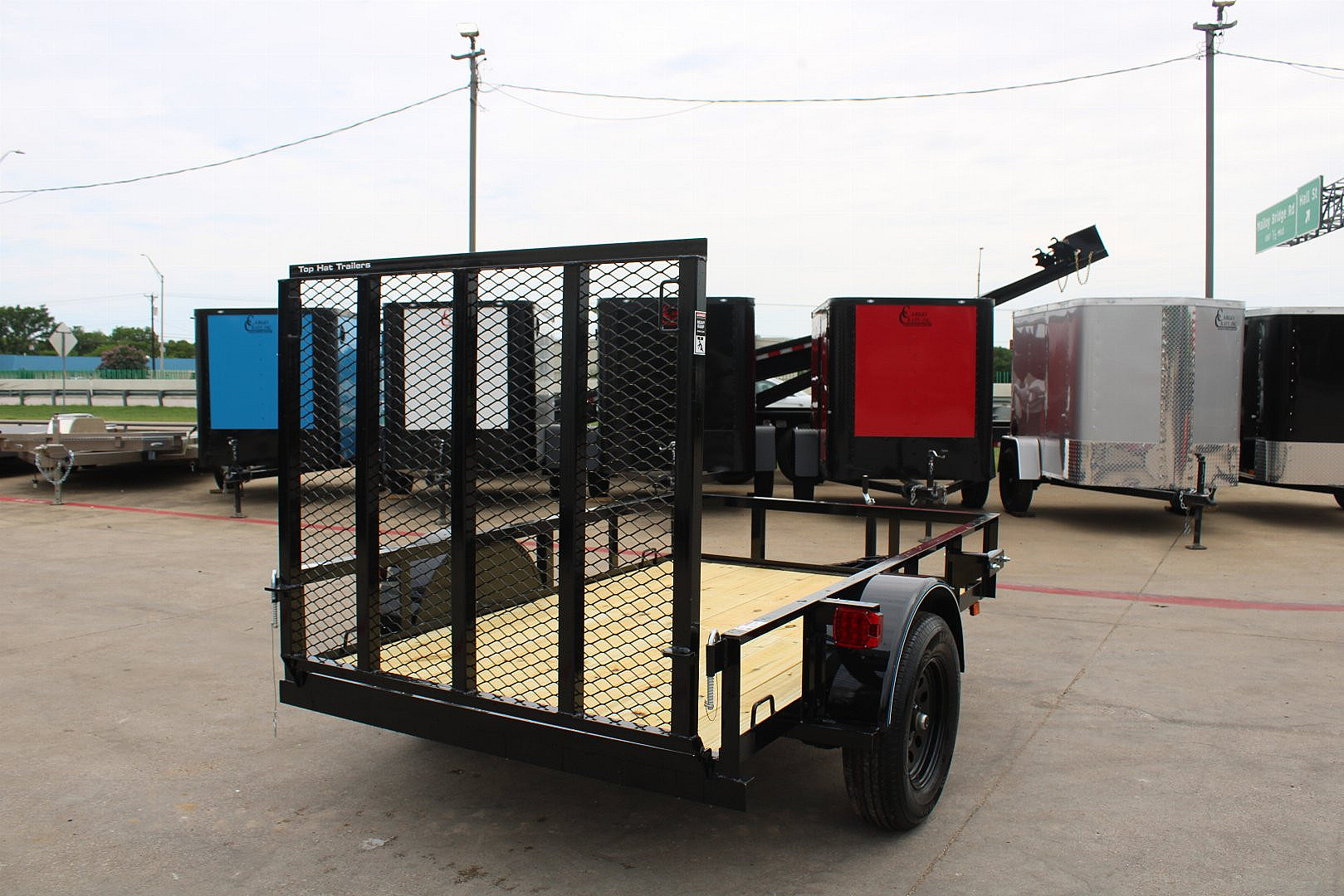 New 2025 TOP HAT TRAILERS 5'x8' Utility Trailer
