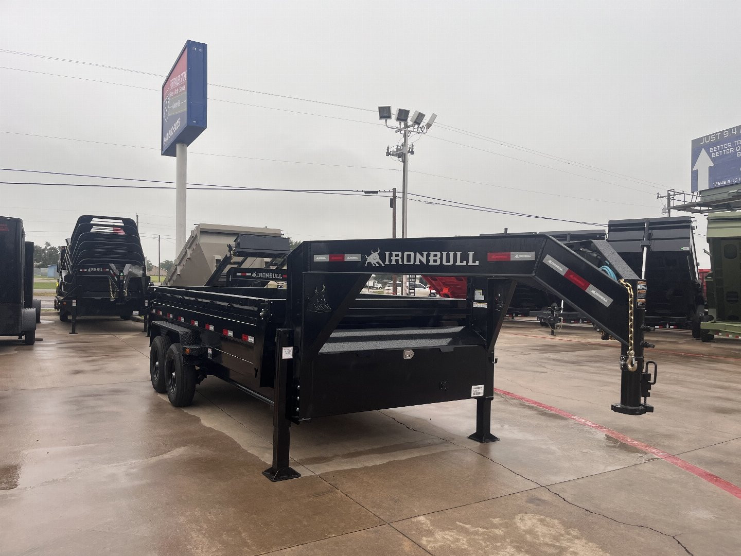 New 2026 IRON BULL DTG 7x16x2 Gooseneck Dump Trailer