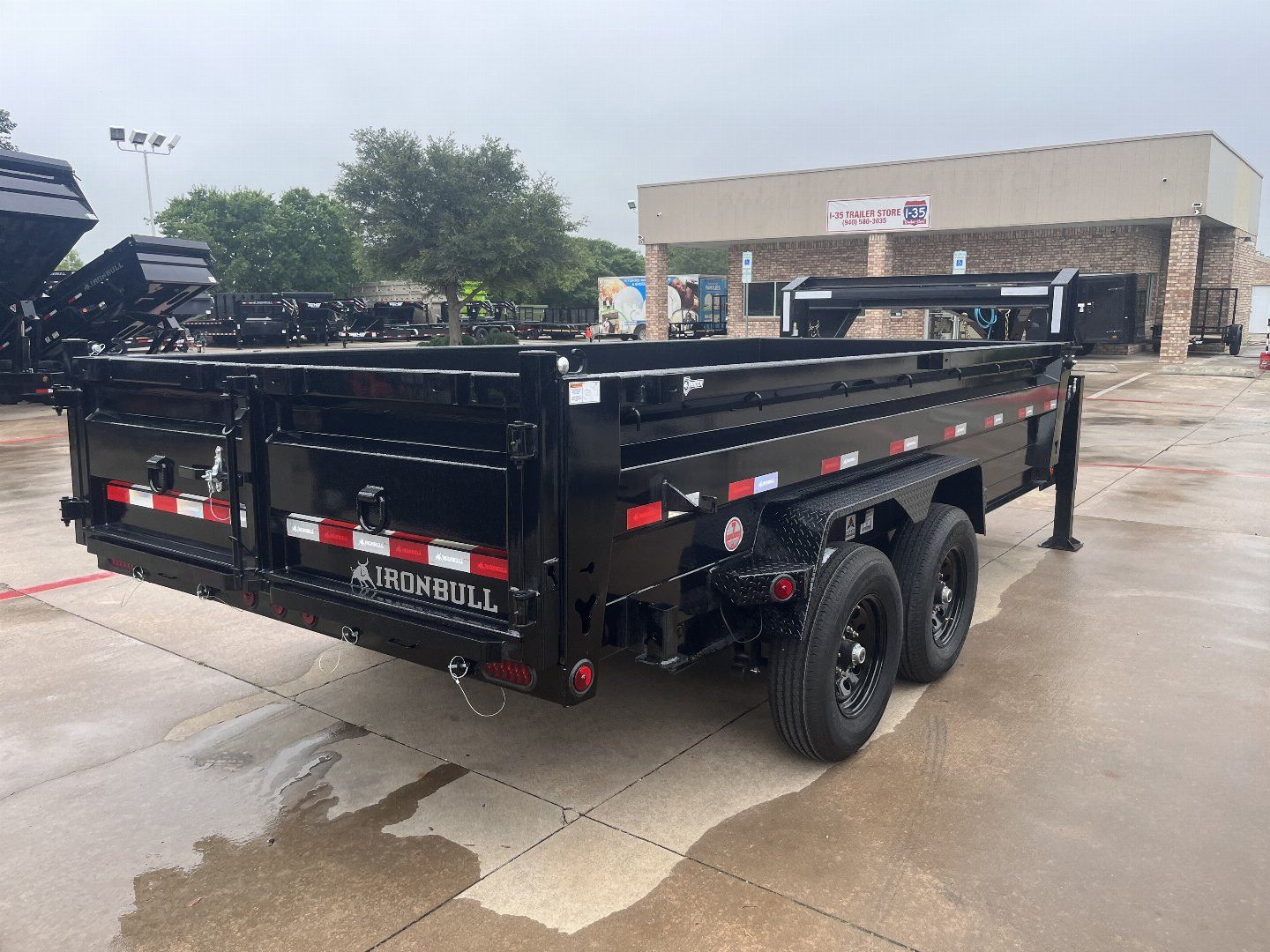 New 2026 IRON BULL DTG 7x16x2 Gooseneck Dump Trailer