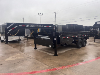 New 2026 IRON BULL DTG 7x16x2 Gooseneck Dump Trailer