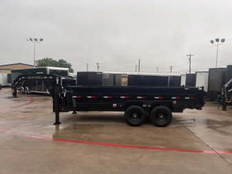 New 2026 IRON BULL DTG 7x16x2 Gooseneck Dump Trailer