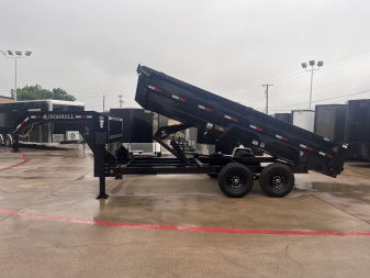 New 2026 IRON BULL DTG 7x16x2 Gooseneck Dump Trailer