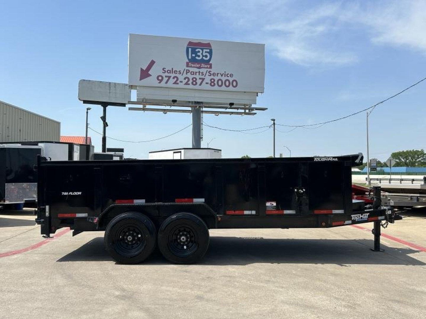 Used 2025 Top Hat Trailers 7x16 DPX 140 Dump Trailer